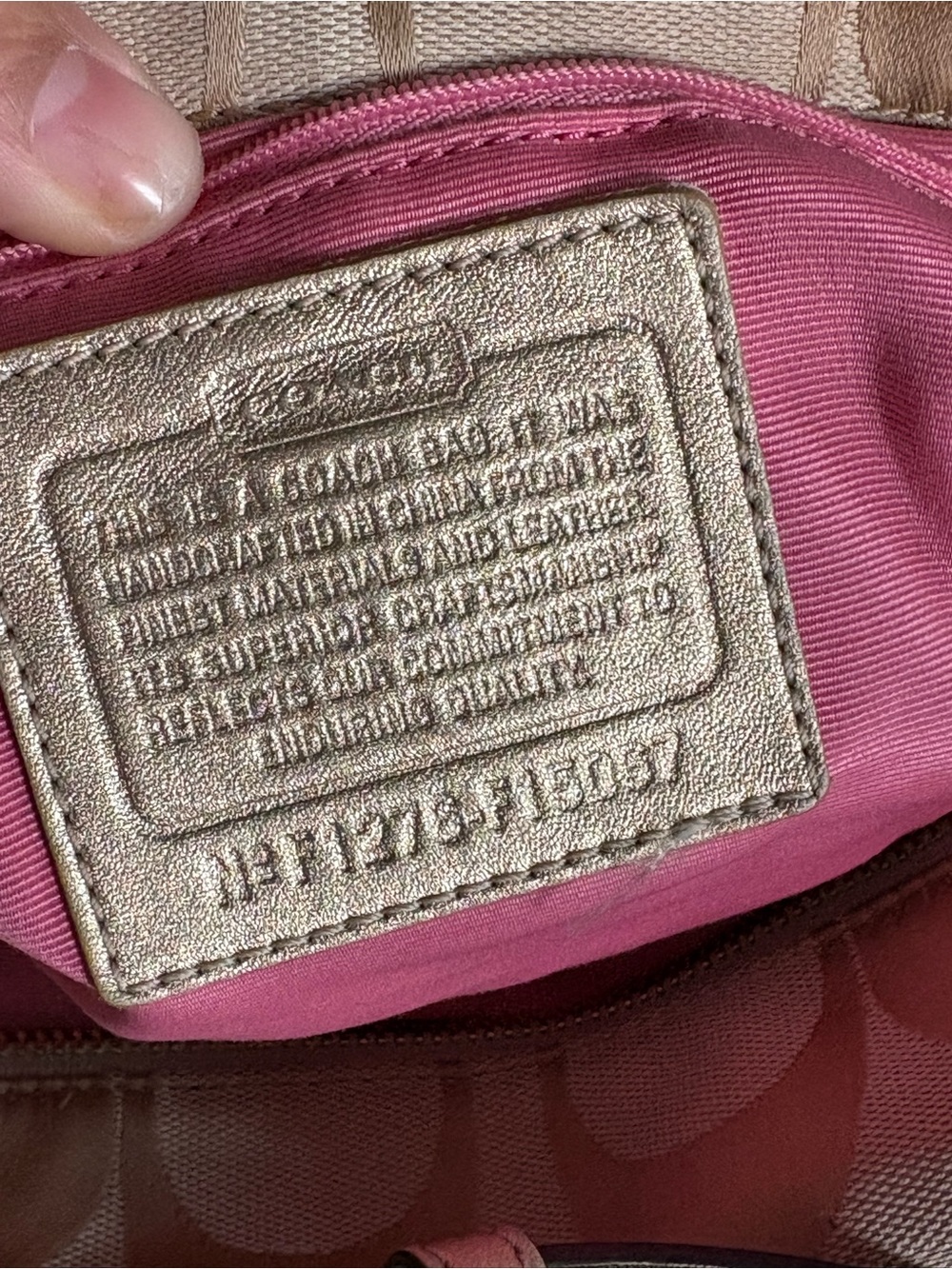 Coach Cream Shoulder/Crossbody Bag - Picture 4 of 5